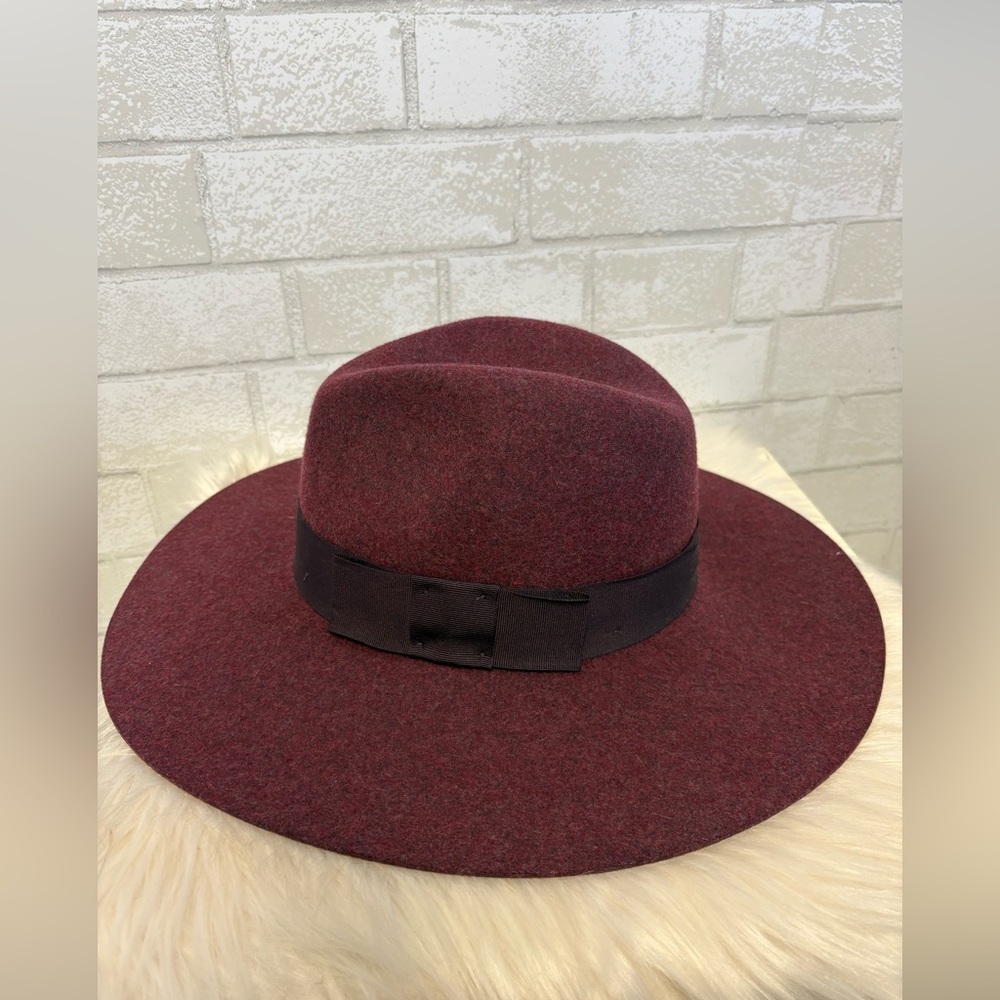 Brixton Wool Heather Wine Piper Hat Size Medium
